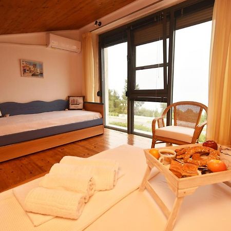 Olia Sea View Shared Pool Villa, Néa Fókaia 外观 照片