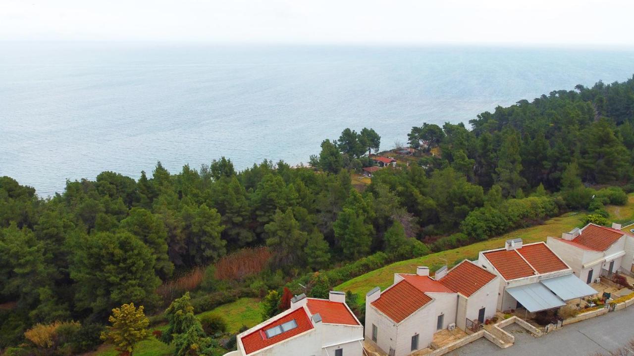 Olia Sea View Shared Pool Villa, Néa Fókaia 外观 照片